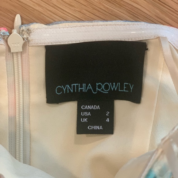 Cynthia Rowley Anthropologie Strapless Quilted Floral Tea Dress with Pockets New - Picture 13 of 16